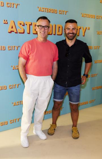 Brendan Courtney and Adam Maryniak pictured at a special preview screening of Wes Anderson’s up-coming feature film ASTEROID CITY at Light House Cinema, Dublin. ASTEROID CITY is released in cinemas nationwide from this Friday June 23rd. Picture Andres Poveda