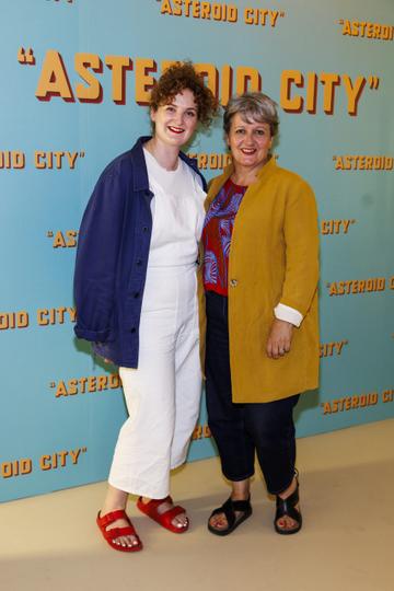 Saileóg O'Halloran and Joan O'Clery pictured at a special preview screening of Wes Anderson’s up-coming feature film ASTEROID CITY at Light House Cinema, Dublin. ASTEROID CITY is released in cinemas nationwide from this Friday June 23rd. Picture Andres Poveda