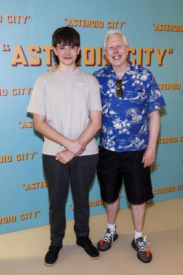 Oisin Mooney and Anthony Remedy pictured at a special preview screening of Wes Anderson’s up-coming feature film ASTEROID CITY at Light House Cinema, Dublin. ASTEROID CITY is released in cinemas nationwide from this Friday June 23rd. Picture Andres Poveda