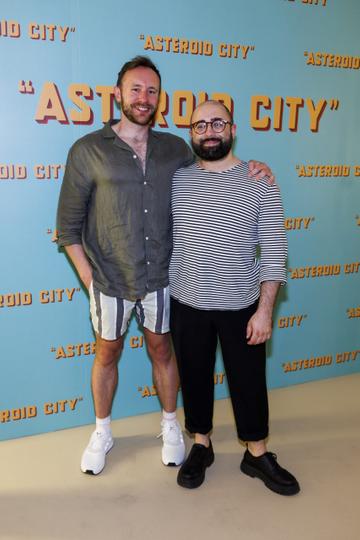 Adam Hurley and Conor Meriman pictured at a special preview screening of Wes Anderson’s up-coming feature film ASTEROID CITY at Light House Cinema, Dublin. ASTEROID CITY is released in cinemas nationwide from this Friday June 23rd. Picture Andres Poveda