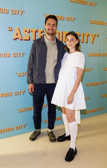 Max Krusman and Lia Cowan pictured at a special preview screening of Wes Anderson’s up-coming feature film ASTEROID CITY at Light House Cinema, Dublin. ASTEROID CITY is released in cinemas nationwide from this Friday June 23rd. Picture Andres Poveda