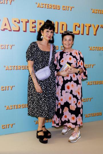 Sarah Carol Kelly and Liza Crotty pictured at a special preview screening of Wes Anderson’s up-coming feature film ASTEROID CITY at Light House Cinema, Dublin. ASTEROID CITY is released in cinemas nationwide from this Friday June 23rd. Picture Andres Poveda