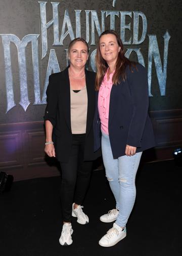 Vanessa Coughlin and Lorna Graham at the special preview screening of Disney's Haunted Mansion at the Lighthouse Cinema,Dublin,
Picture Brian McEvoy