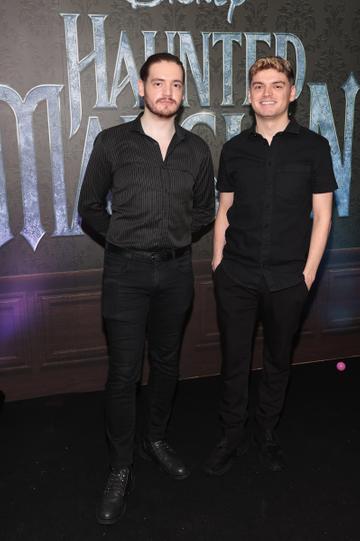 Andrew Cregan and Conor Cregan at the special preview screening of Disney's Haunted Mansion at the Lighthouse Cinema,Dublin,
Picture Brian McEvoy