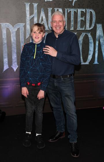 Joe O Hara and Daniel O Hara at the special preview screening of Disney's Haunted Mansion at the Lighthouse Cinema,Dublin,
Picture Brian McEvoy