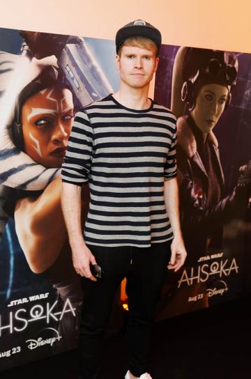 Steve Garrigan pictured at the special fan event screening of “Star Wars: Ahsoka” at the Light House Cinema Dublin. Streaming exclusively on Disney+ from August 23.  Picture Andres Poveda