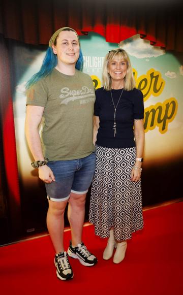 Ashley Holoway and Tyrish Geoff pictured at the Special Preview Screening of Searchlight Pictures THEATER CAMP at the Light House Cinema, Dublin. Picture Andres Poveda