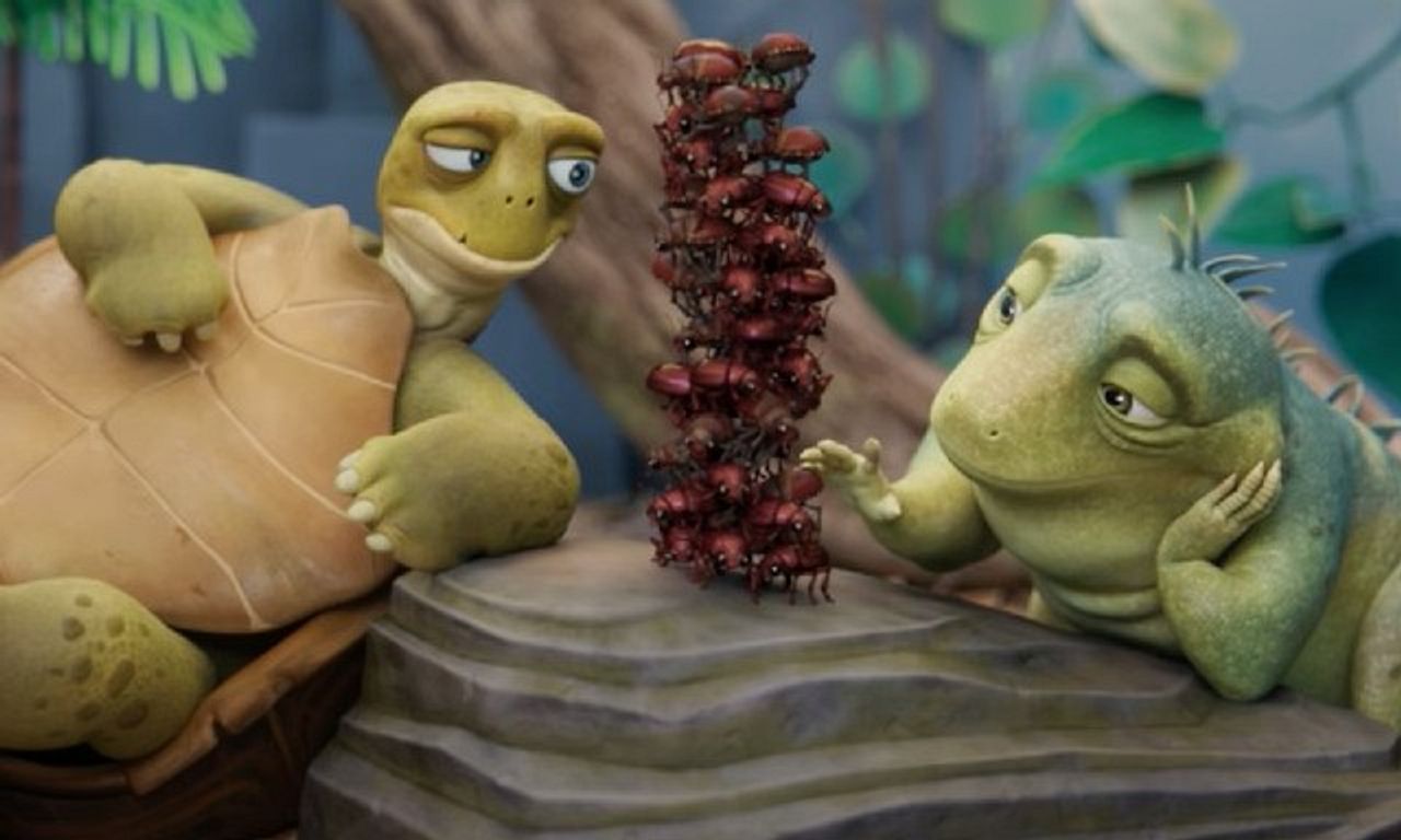 Adam Sandler and Bill Burr voice an elderly lizard and turtle in ...