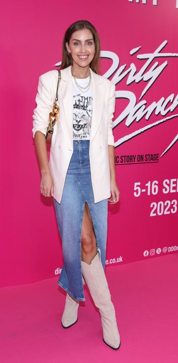 Tara O'Farrell at the opening night of the musical Dirty Dancing at the Bord Gais Energy Theatre,Dublin.
Picture Brian McEvoy Photography