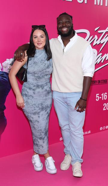Ciara Ewing and Bill Oshafi at the opening night of the musical Dirty Dancing at the Bord Gais Energy Theatre,Dublin.
Picture Brian McEvoy Photography