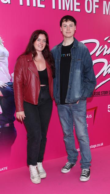 Jade McNamara and Patrick Blue at the opening night of the musical Dirty Dancing at the Bord Gais Energy Theatre,Dublin.
Picture Brian McEvoy Photography