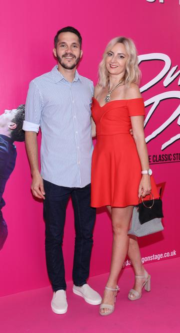 Johnny Nica and Christina Nica at the opening night of the musical Dirty Dancing at the Bord Gais Energy Theatre,Dublin.
Picture Brian McEvoy Photography