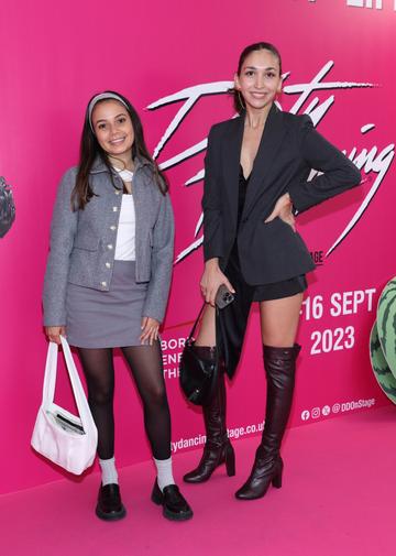 Danna Guerrero and Marie Benidze at the opening night of the musical Dirty Dancing at the Bord Gais Energy Theatre,Dublin.
Picture Brian McEvoy Photography