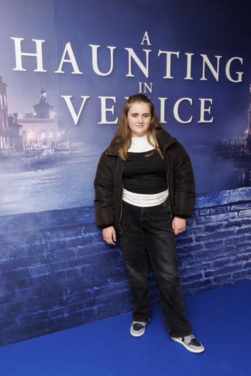 Myah Elders pictured at a special preview screening of A Haunting in Venice at the Light House Cinema Dublin. Picture Andres Poveda