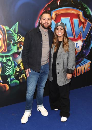 George McMahon and Rachel Smith pictured at the special preview screening of Paw Patrol :The Mighty Movie at the Odeon Cinema in Point Square, Dublin.
Picture Brian McEvoy
