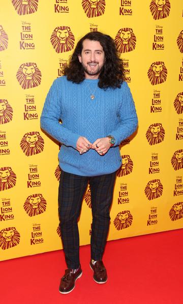 Arthur Gourounlian pictured at the opening night of Disney's The Lion King musical at the Bord Gais Energy Theatre,Dublin.
Picture Brian McEvoy
