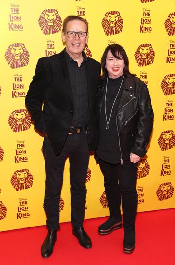 Ian Dempsey and his wife Ger pictured at the opening night of Disney's The Lion King musical at the Bord Gais Energy Theatre,Dublin.
Picture Brian McEvoy
