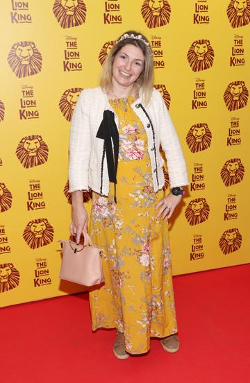 Aisling Hanlon pictured at the opening night of Disney's The Lion King musical at the Bord Gais Energy Theatre,Dublin.
Picture Brian McEvoy
