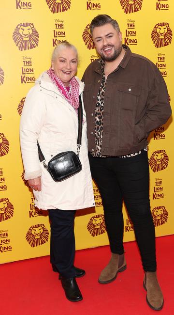 Veronica Butler and James Patrice Butler pictured at the opening night of Disney's The Lion King musical at the Bord Gais Energy Theatre,Dublin.
Picture Brian McEvoy