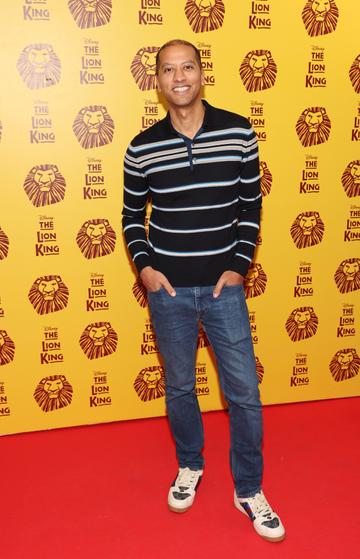 Sean Munsanje pictured at the opening night of Disney's The Lion King musical at the Bord Gais Energy Theatre,Dublin.
Picture Brian McEvoy