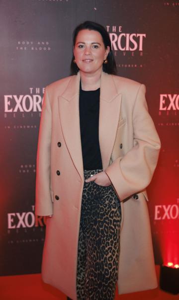 Corina Gaffey pictured at a special preview screening of THE EXORCIST: BELIEVER at The Stella Cinema, Ranelagh ahead of its release in cinemas nationwide this Friday October 6th. Picture Andres Poveda