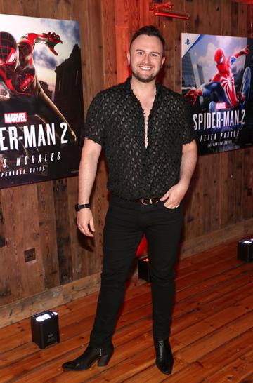 Paul Kinsella at the launch of Marvel’s Spider-Man 2 for PlayStation 5 at The Dean Townhouse in Dublin.
Picture Brian McEvoy
