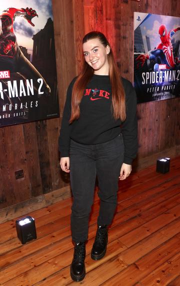 Shauna Davitt at the launch of Marvel’s Spider-Man 2 for PlayStation 5 at The Dean Townhouse in Dublin.
Picture Brian McEvoy