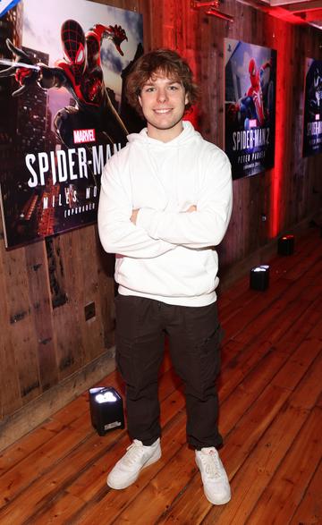 Ryan Mar at the launch of Marvel’s Spider-Man 2 for PlayStation 5 at The Dean Townhouse in Dublin.
Picture Brian McEvoy