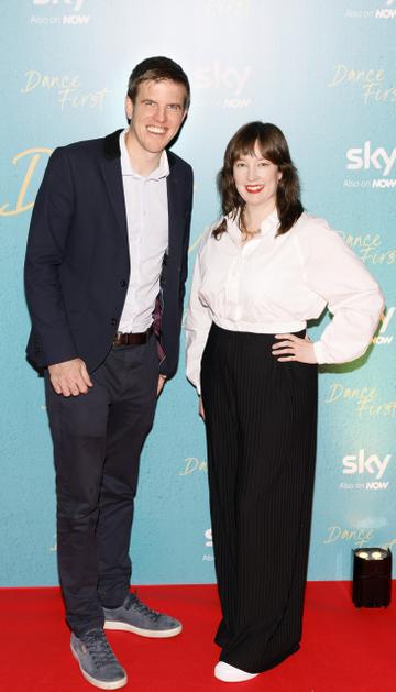 Mark Carpenter and Aoife Barry attended last night’s screening of Sky Original film, Dance First in Thomas Prior Hall, Ballsbridge. Based on Irish playwright Samuel Beckett, Dance First follows the extraordinary life of the literary icon through the lens of his triumphs and mistakes as well as through his fraught relationships throughout his life. The film, directed by James Marsh and starring Gabriel Byrne, Fionn O’Shea and Aidan Gillen, launches in select Irish cinemas on November 3, ahead of its release on Sky Cinema this December.-photo Kieran Harnett