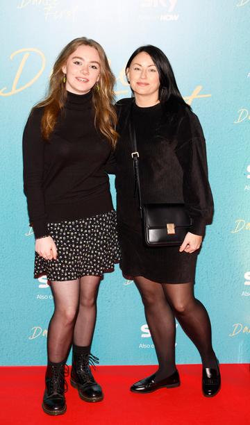 Ruby and Jolene McCabe attended last night’s screening of Sky Original film, Dance First in Thomas Prior Hall, Ballsbridge. Based on Irish playwright Samuel Beckett, Dance First follows the extraordinary life of the literary icon through the lens of his triumphs and mistakes as well as through his fraught relationships throughout his life. The film, directed by James Marsh and starring Gabriel Byrne, Fionn O’Shea and Aidan Gillen, launches in select Irish cinemas on November 3, ahead of its release on Sky Cinema this December.-photo Kieran Harnett