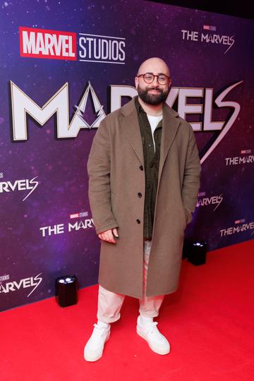 Conor Meriman pictured at the Irish Premiere screening of Marvel Studios The Marvels at Cineworld Dublin. In cinemas this Friday. Picture Andres Poveda