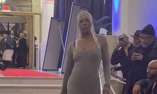 This viral video of a model walking a runway does not end how you think it might This viral video of a model walking a runway does not end how you think it might