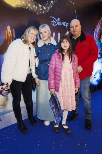 Trish, Tara, Eva and Eric Westphal from Malahide pictured at the Family Premiere Screening of Disney’s Wish. In cinemas only from November 24 Picture Andres Poveda