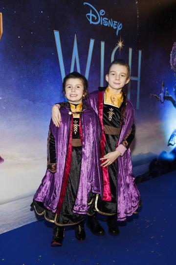 Katie Marie Maughan and Alexa Maughan (5) pictured at the Family Premiere Screening of Disney’s Wish. In cinemas only from November 24 Picture Andres Poveda