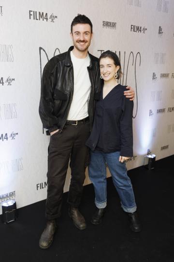 Robbie Mullins and Leah Connolly pictured at the special preview screening of Searchlight Pictures 'Poor Things' at the Light House Cinema Dublin. Picture Andres Poveda