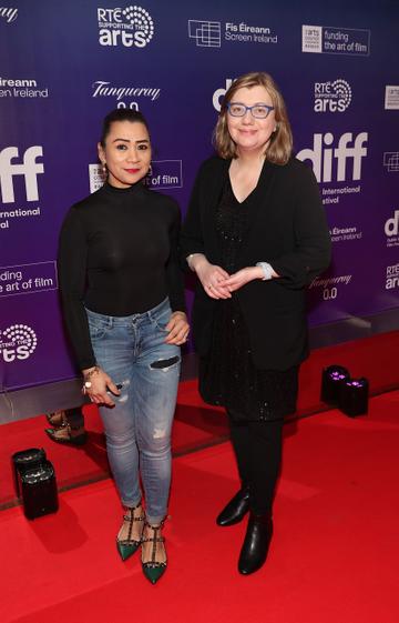 Jean Garcia and Roisin Nevin pictured at the Dublin International Film Festival  2024 programme launch at the Lighthouse Cinema ,Dublin
Picture Brian McEvoy
