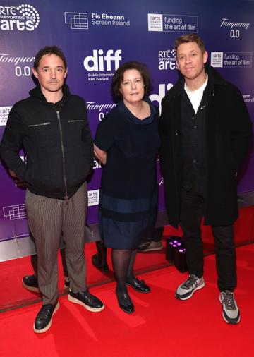 Hugh O Conor, Grainne Humphreys and Ross Killeen  pictured at the Dublin International Film Festival  2024 programme launch at the Lighthouse Cinema ,Dublin
Picture Brian McEvoy
