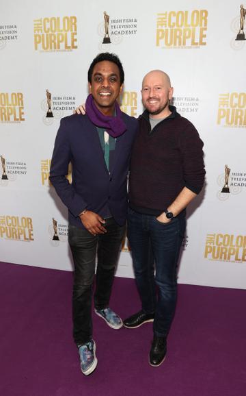 Clint Drieberg and David Mitchell pictured at the IFTA screening of The Color Purple at the Lighthouse Cinema,Dublin.Picture Brian McEvoyNo Repro fee for one use