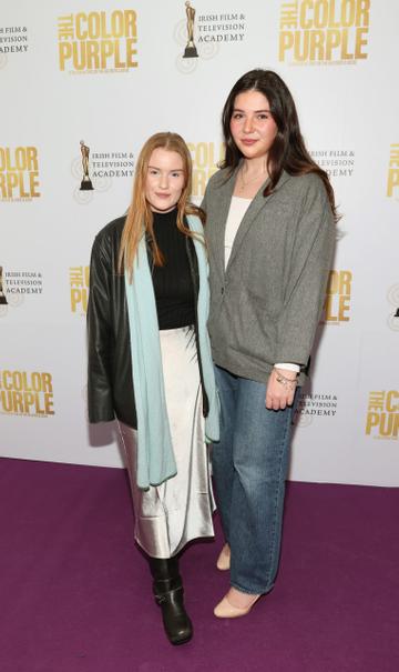 Anna Sheridan and Isobel Moloney pictured at the IFTA screening of The Color Purple at the Lighthouse Cinema,Dublin.Picture Brian McEvoyNo Repro fee for one use