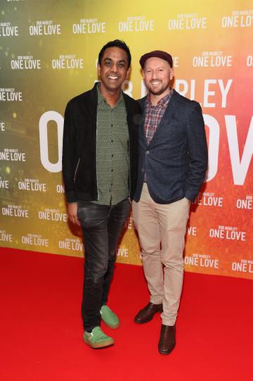 Clint Drieberg and David Mitchell pictured at the Irish Premiere screening of Bob Marley: One Love at the Lighthouse Cinema,Dublin
Picture Brian McEvoy
