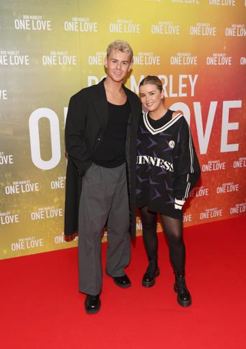 Adam Fogarty and Aimee Fitzpatrick pictured at the Irish Premiere screening of Bob Marley: One Love at the Lighthouse Cinema,Dublin
Picture Brian McEvoy
