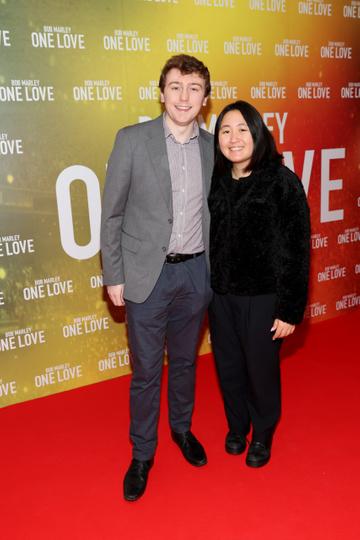 Joseph Moran and Than Sin pictured at the Irish Premiere screening of Bob Marley: One Love at the Lighthouse Cinema,Dublin
Picture Brian McEvoy
