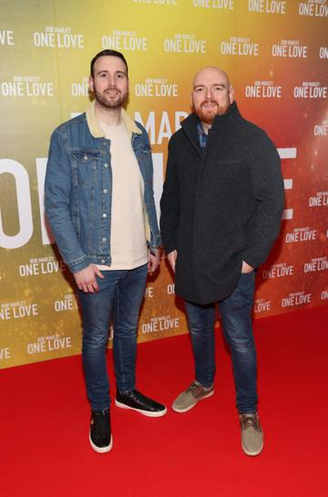 Stephen Moran and Daniel Lloyd pictured at the Irish Premiere screening of Bob Marley: One Love at the Lighthouse Cinema,Dublin
Picture Brian McEvoy
