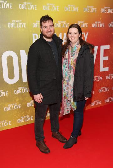 Conor Bates and Ali McMahon pictured at the Irish Premiere screening of Bob Marley: One Love at the Lighthouse Cinema,Dublin
Picture Brian McEvoy