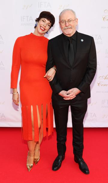 Pollyanna McIntosh and Liam Cunningham pictured at the IFTA Awards 2024 at the Dublin Royal Convention Centre.

Picture: Brian McEvoy