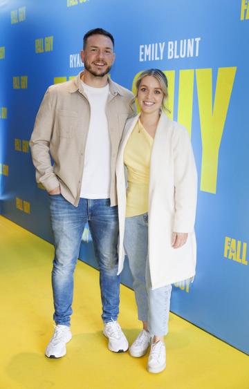 Matthew McDermott and Lisa Kelly pictured at a special preview screening of The Fall Guy at Light House Cinema, Dublin. The Fall Guy starring Ryan Gosling and Emily Blunt is in cinemas this Thursday May 2nd. Picture Andres Poveda