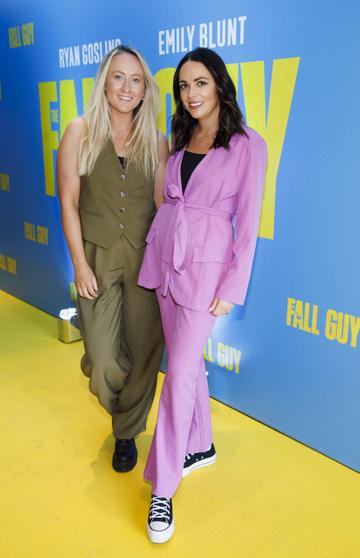 Lorna Flannagan and Danielle Websdale pictured at a special preview screening of The Fall Guy at Light House Cinema, Dublin. The Fall Guy starring Ryan Gosling and Emily Blunt is in cinemas this Thursday May 2nd. Picture Andres Poveda
