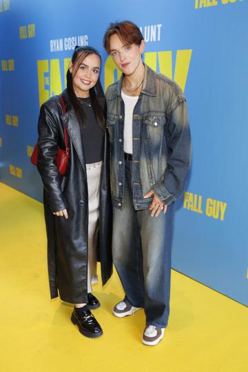 Claire Stuart and TJ Hyland pictured at a special preview screening of The Fall Guy at Light House Cinema, Dublin. The Fall Guy starring Ryan Gosling and Emily Blunt is in cinemas this Thursday May 2nd. Picture Andres Poveda