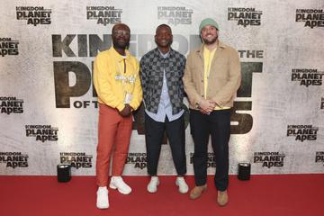 Timi Ogunyemi, Kim Sola and Matthieu Chardon pictured at the Irish Premiere of Kingdom Of The Planet Of The Apes.
