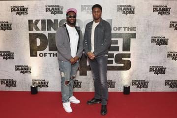 Tobias Mbanusi and Jeff Ayepictured at the Irish Premiere of Kingdom Of The Planet Of The Apes.
